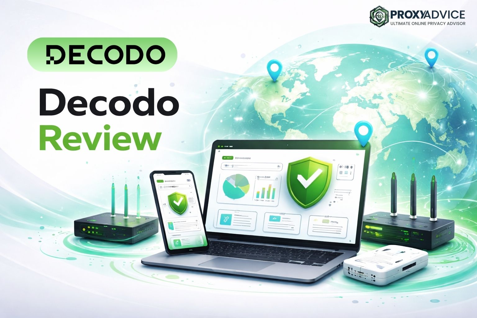 Decodo proxy dashboard showing performance test results — April 2026 review